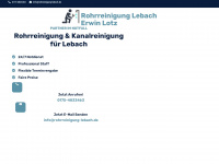 rohrreinigung-lebach.de Webseite Vorschau