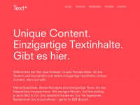 textpluskonzept.com Webseite Vorschau