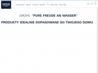 grohe.pl Webseite Vorschau