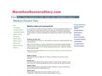 marathonrunnersdiary.com Webseite Vorschau