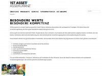 1st-asset.de Webseite Vorschau