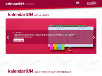 kalendarium-uckermark.de Webseite Vorschau
