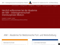aim-akademie.info Webseite Vorschau