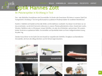 optik-zott.at Webseite Vorschau