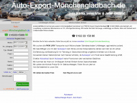 auto-export-mönchengladbach.de Webseite Vorschau