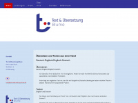 text-uebersetzung-blume.de Webseite Vorschau