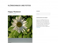 kloenschnack.blog Webseite Vorschau