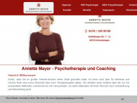 praxis-annette-mayer.de Webseite Vorschau