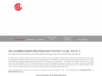 kreuznacher-hc.de Webseite Vorschau