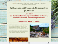 pension-im-gruenental.de Webseite Vorschau