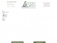 physio-vor-orth.de Webseite Vorschau