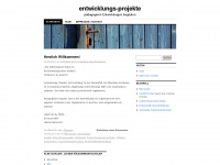entwicklungsprojekte.wordpress.com Webseite Vorschau