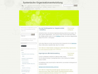 systemischeorganisationsentwicklung.wordpress.com Webseite Vorschau