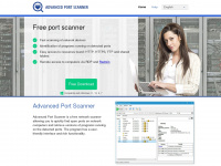 advanced-port-scanner.com Webseite Vorschau