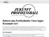 zukunft-profifussball.de Webseite Vorschau