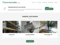 frommenwiler-gmbh.ch Webseite Vorschau