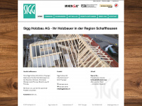 siggholzbau.ch Webseite Vorschau