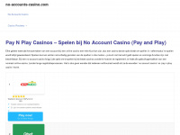no-accounts-casino.com Webseite Vorschau