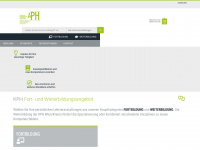 bildung.kphvie.ac.at Webseite Vorschau