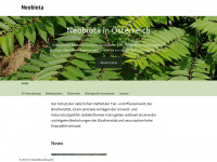 neobiota-austria.at Webseite Vorschau