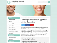 zahnpflegetipps.org Webseite Vorschau