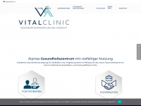 vitalclinic.at Webseite Vorschau