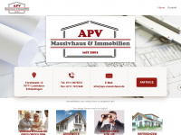 apv-massivhaus.de Webseite Vorschau