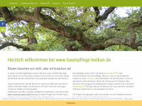 baumpflege-lexikon.de Webseite Vorschau