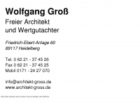architekt-gross.de Webseite Vorschau