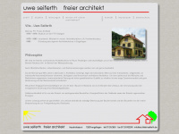 architekt-seiferth.de Webseite Vorschau