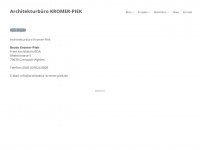 architektur-kromer-piek.de Webseite Vorschau