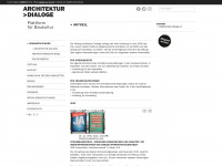 architekturdialoge.ch Webseite Vorschau
