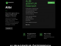 alibiagentur.at Webseite Vorschau