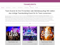 teamevents.net Webseite Vorschau