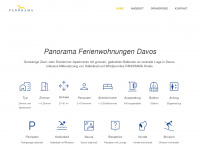 davos-ferienwohnungen-panorama.ch Webseite Vorschau