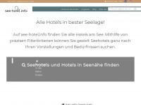 see-hotel.info Webseite Vorschau