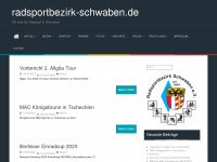 radsportbezirk-schwaben.de Webseite Vorschau