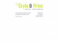 styleundprint.de Webseite Vorschau
