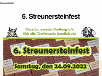 streunersteinfest.de Webseite Vorschau
