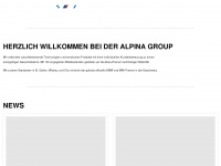 alpinagroup.ch Webseite Vorschau