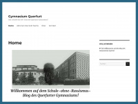 gymnasiumquerfurt.wordpress.com Webseite Vorschau