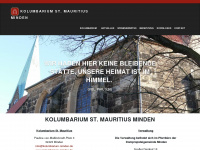 kolumbarium-minden.de Webseite Vorschau