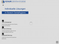 schlee-dentalhygiene.de Webseite Vorschau
