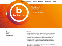 b-for-better.de Webseite Vorschau