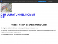 juratunnel.ch Webseite Vorschau