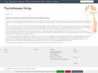 psychotherapie-verlag.com Webseite Vorschau