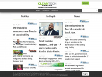 cleantechnology.ca Webseite Vorschau