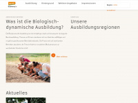 biodynamische-ausbildung.de Webseite Vorschau