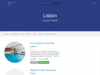 luxuryhotels-lisbon.com Webseite Vorschau