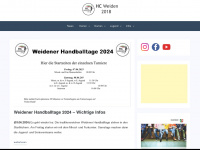 hc-weiden2018.de Webseite Vorschau